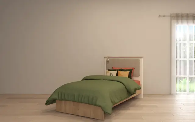 Modera Başlıklı Karyola (100×200)