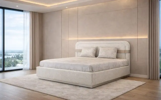 Belis Bazalı Başlıklı Karyola